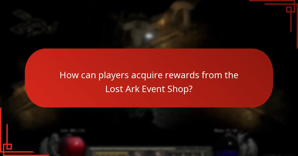 What rewards are available in the Lost Ark Event Shop?