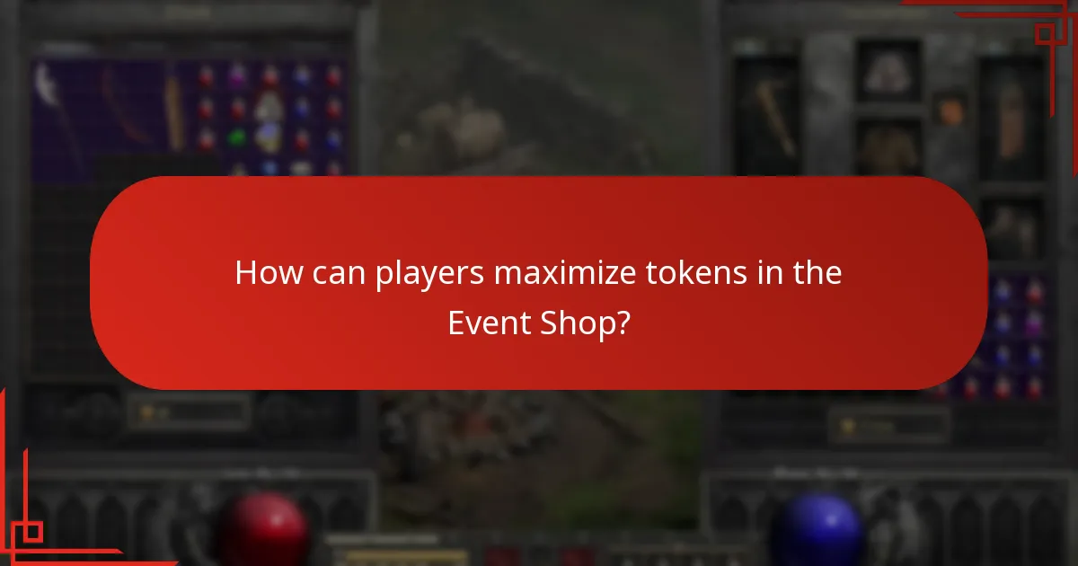 How can players maximize tokens in the Event Shop?
