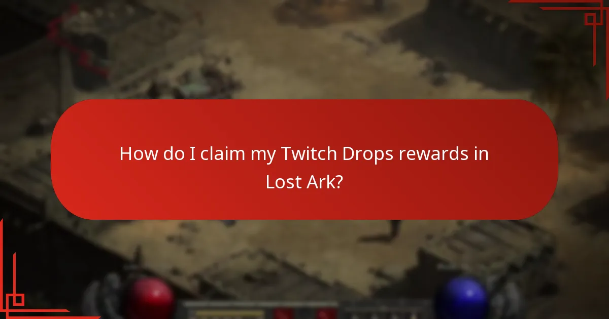 How do I link my Twitch account to Lost Ark?