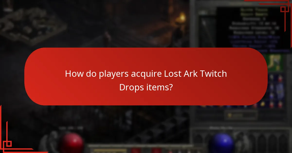 How can players use Lost Ark Twitch Drops items?