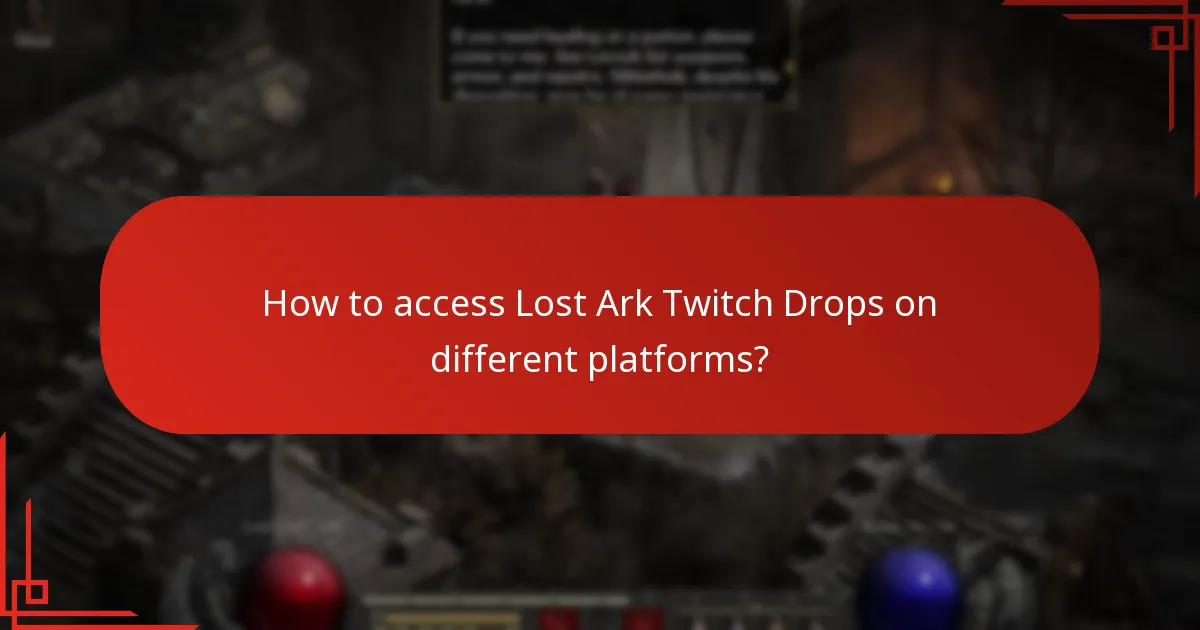 Which streamers are participating in Lost Ark Twitch Drops?