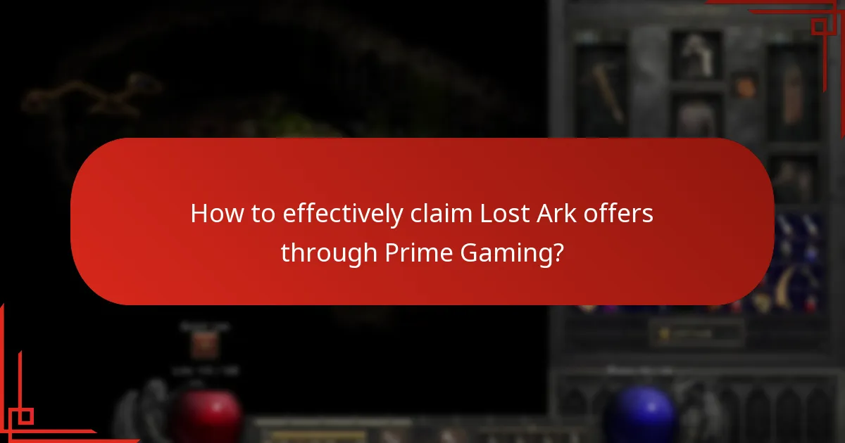 What upcoming Prime Gaming offers can players expect for Lost Ark?