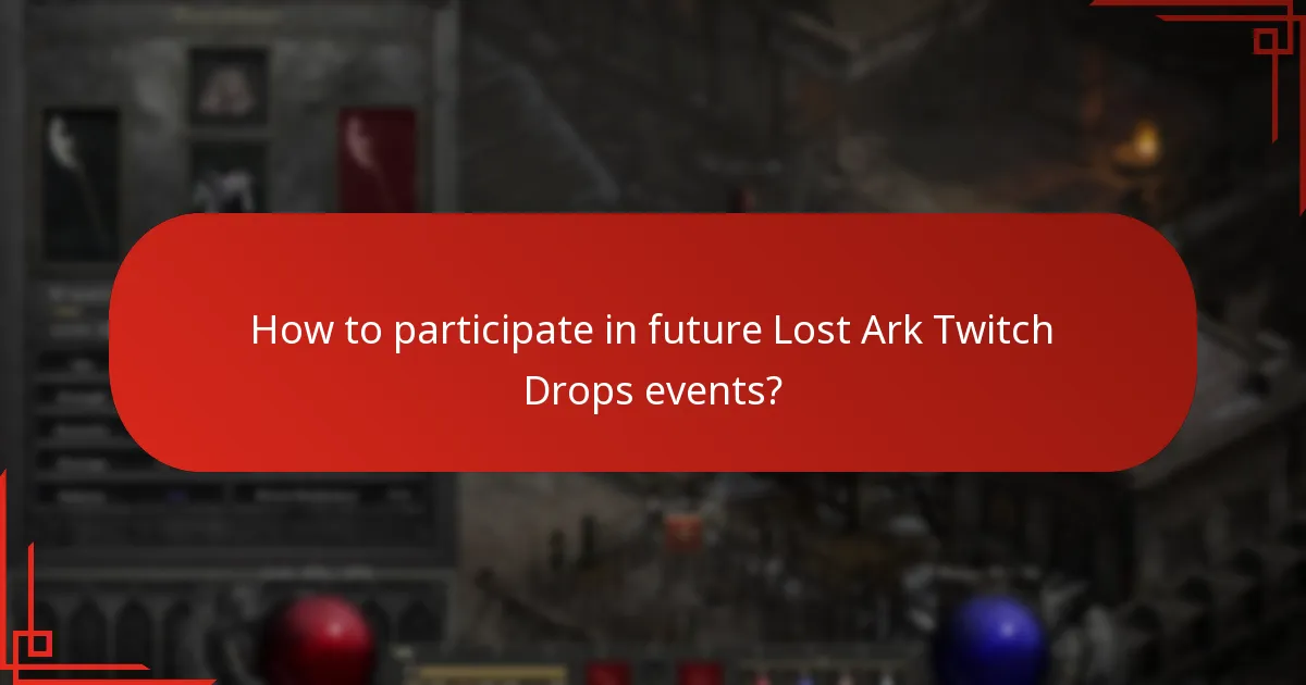 What rewards have been offered in Lost Ark Twitch Drops?