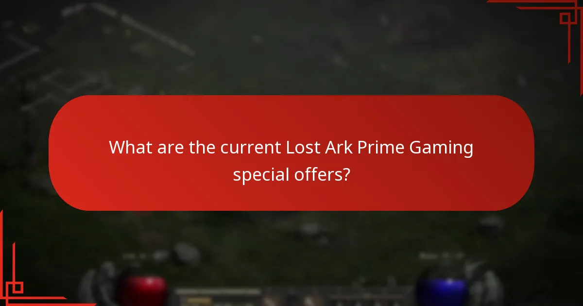 When do Lost Ark Prime Gaming offers change?